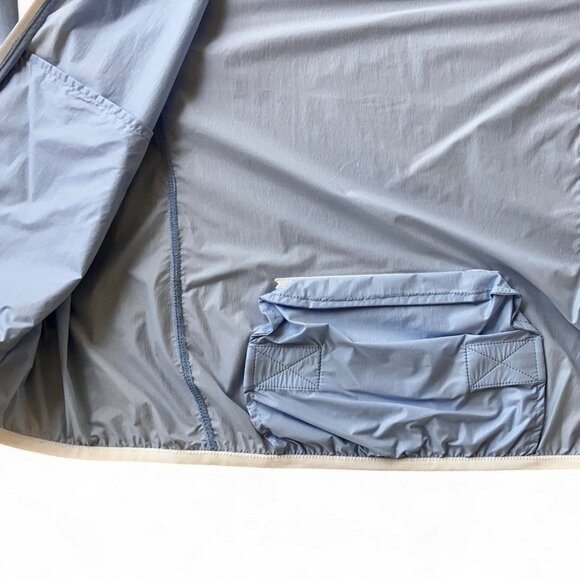 Tory Sport Blue Nylon Packable Performance Jacket Size M Ice Flow - Picture 12 of 16